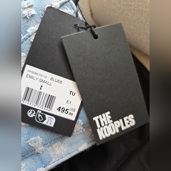 NEW! THE KOOPLES, Emily Star Denim Bag, Blue, MSRP $495 - Picture 11 of 11